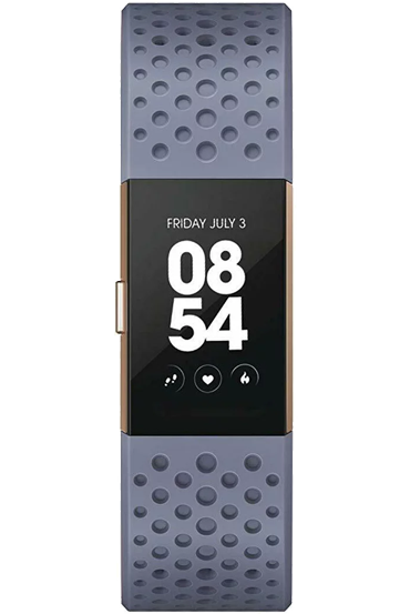 Fitbit Charge 2 Fitness Band Blue Grey and Rose Gold